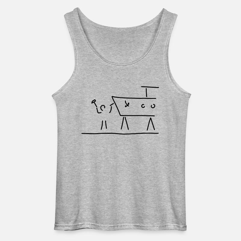 bootsbauer - Gildan Männer Tank Top - Grau meliert