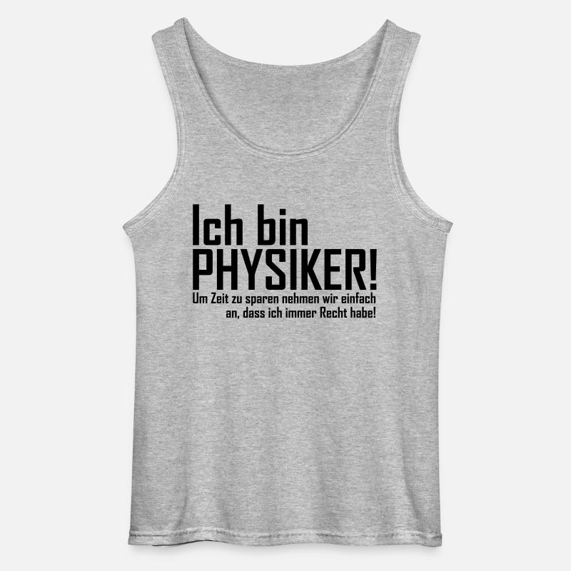 physiker - Gildan Männer Tank Top - Grau meliert
