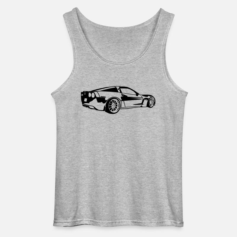 corvette - Gildan Männer Tank Top - Grau meliert