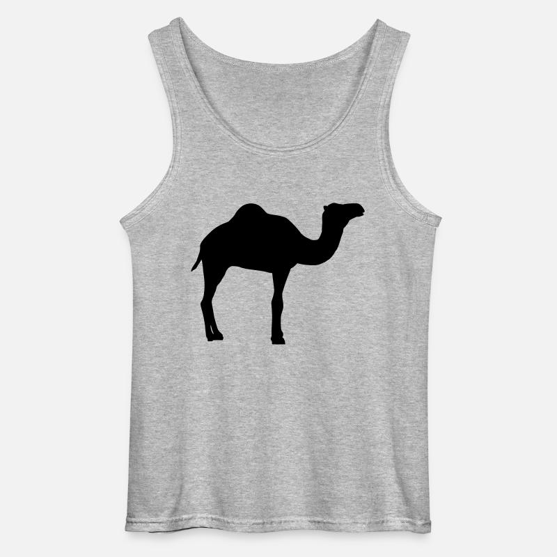 Camel - Gildan Men’s Tank Top - sports grey