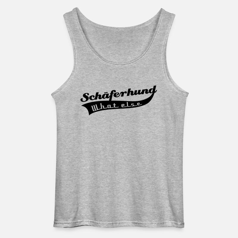 Schäferhund - Gildan Männer Tank Top - Grau meliert