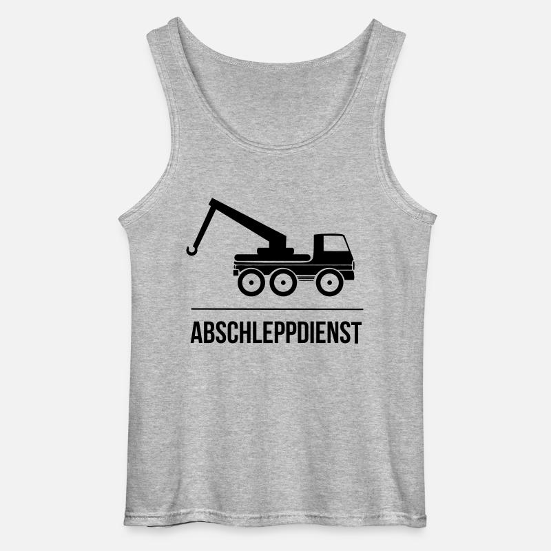 Abschleppdienst - Gildan Männer Tank Top - Grau meliert