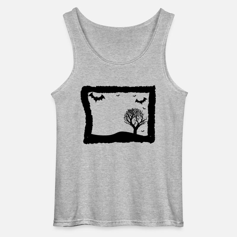 Fledermäuse - Gildan Männer Tank Top - Grau meliert