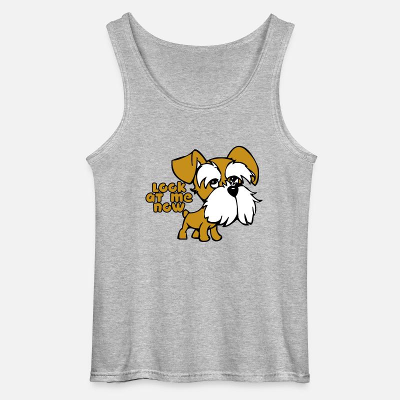 Beachte Mich - Gildan Männer Tank Top - Grau meliert
