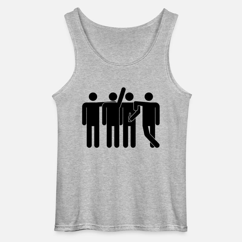 gruppenbild - Gildan Männer Tank Top - Grau meliert