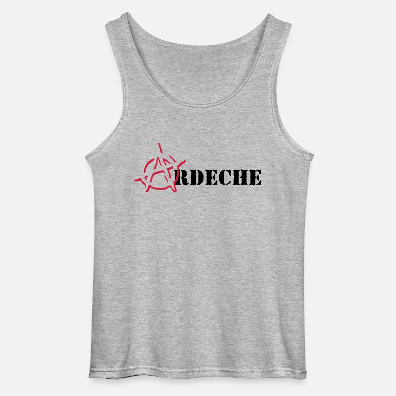 Anarchy Ardeche - Gildan Männer Tank Top - Grau meliert