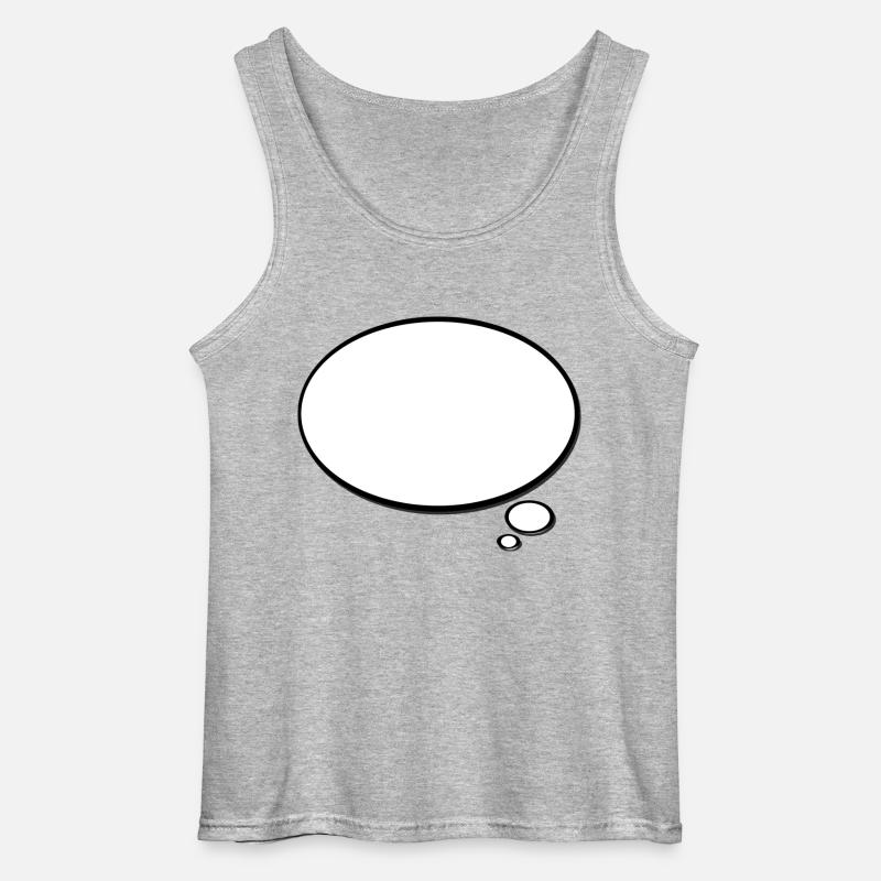 sprechblase - Gildan Männer Tank Top - Grau meliert