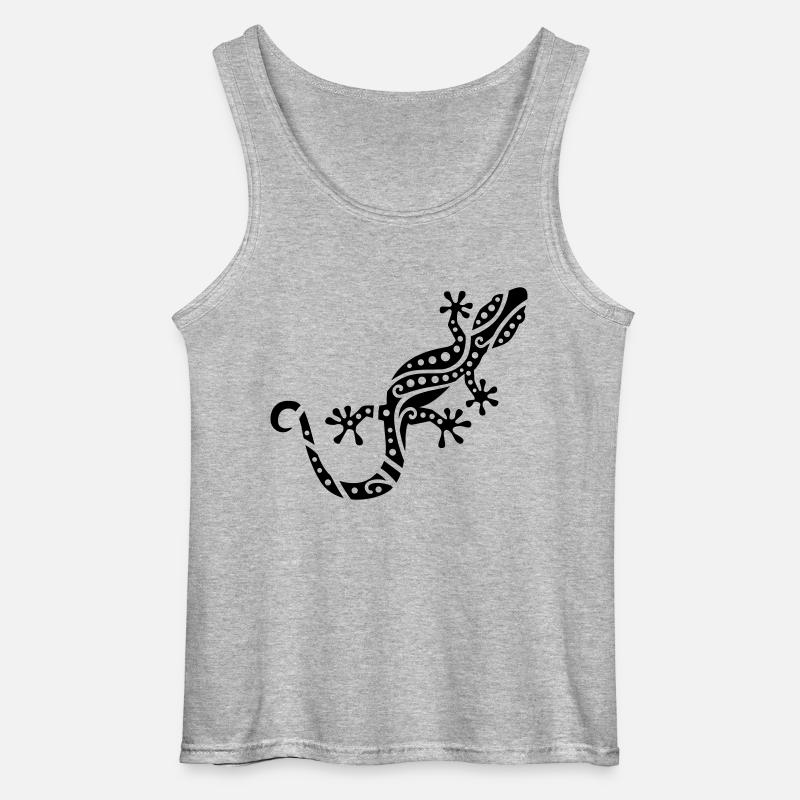 Gecko - Gildan Männer Tank Top - Grau meliert