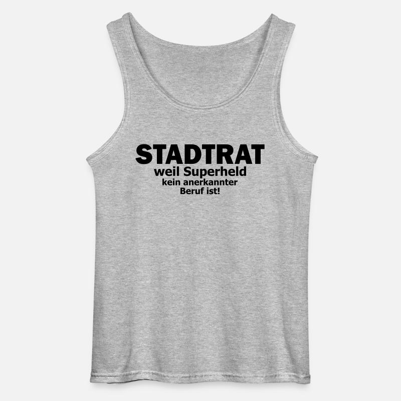 stadtrat - Gildan Männer Tank Top - Grau meliert