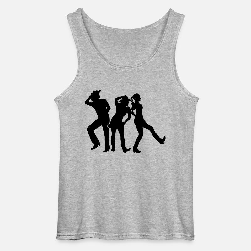 Line dance - Gildan Männer Tank Top - Grau meliert