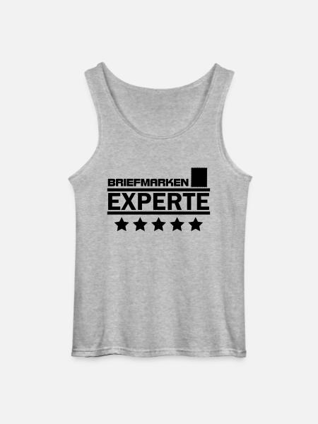 briefmarken experte - Gildan Männer Tank Top - Grau meliert