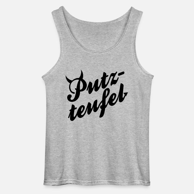 Putzteufel - Gildan Männer Tank Top - Grau meliert