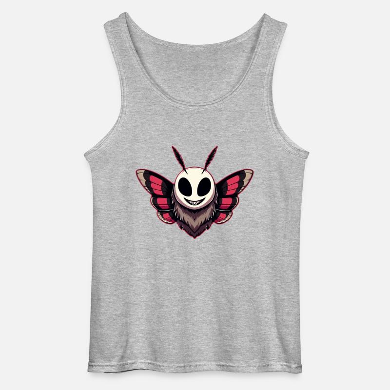 Böse Motte - Mothman Cryptid - Gildan Männer Tank Top - Grau meliert