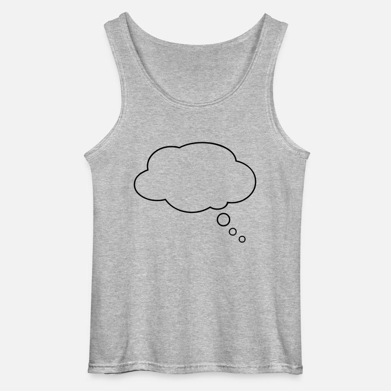 Talking bubble - comic - Gildan Men’s Tank Top - sports grey