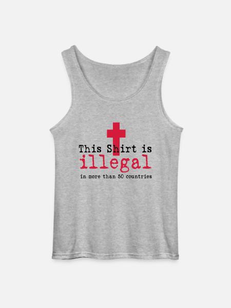 ILLEGAL - Gildan Men’s Tank Top - sports grey