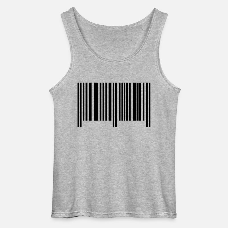 barcode symbol - Gildan Männer Tank Top - Grau meliert