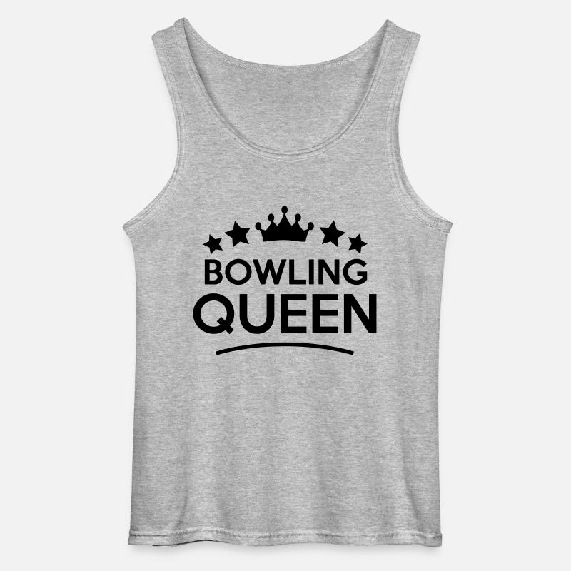 bowling queen stars - Gildan Männer Tank Top - Grau meliert