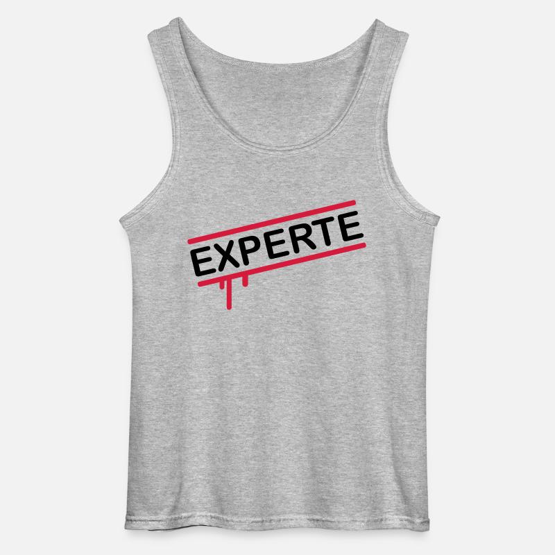 experte_1_f2 - Gildan Männer Tank Top - Grau meliert