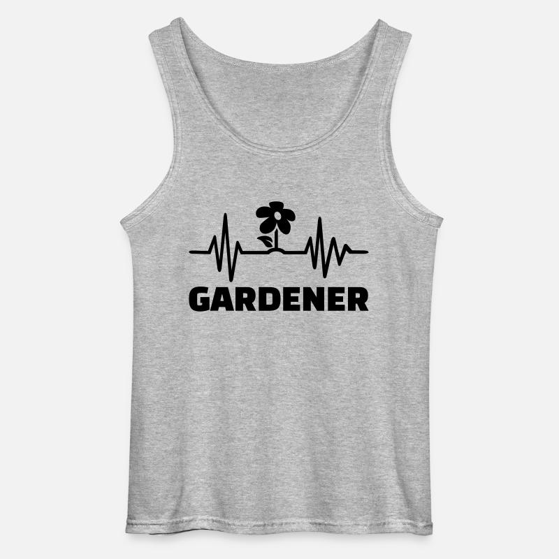 Gärtner - Gildan Männer Tank Top - Grau meliert