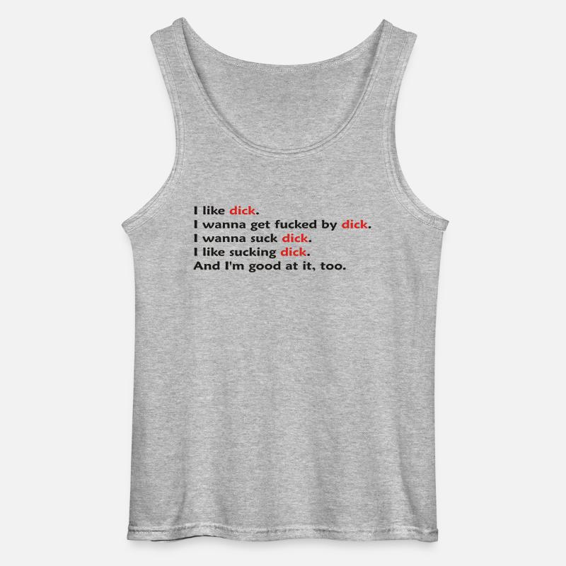 likdick - Gildan Männer Tank Top - Grau meliert