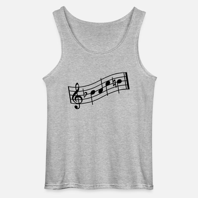 bach - Gildan Männer Tank Top - Grau meliert