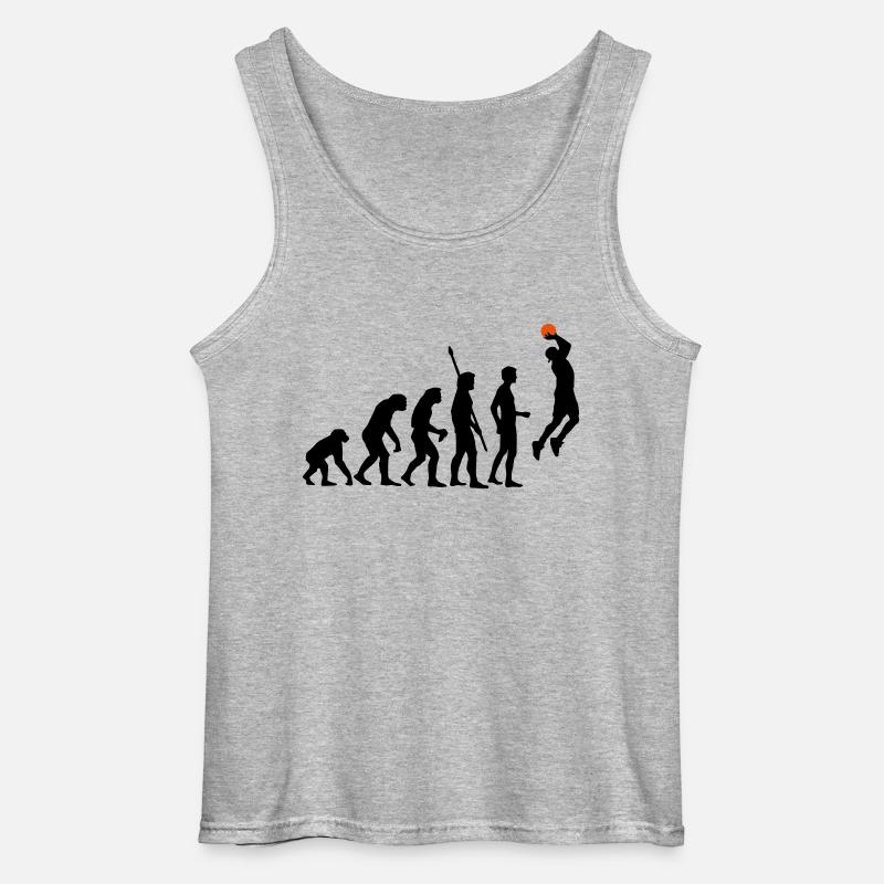 evolution_basketball_b_2c - Gildan Männer Tank Top - Grau meliert