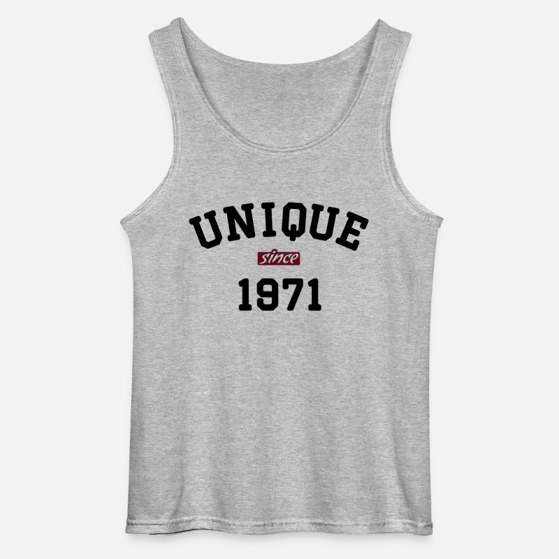 Unique Since 1971 - Gildan Männer Tank Top - Grau meliert
