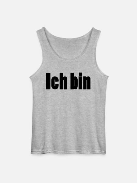 ich bin + dein Name - Gildan Männer Tank Top - Grau meliert