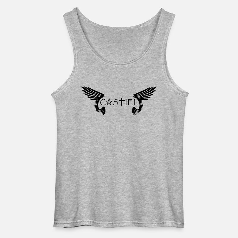 Castiel - Gildan Männer Tank Top - Grau meliert