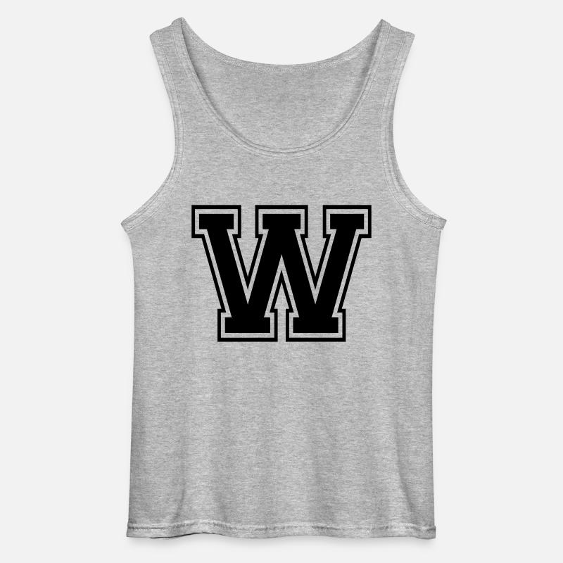 w - Gildan Männer Tank Top - Grau meliert