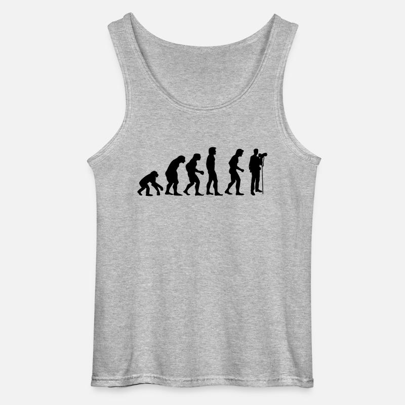 fotograf_evolution - Gildan Männer Tank Top - Grau meliert
