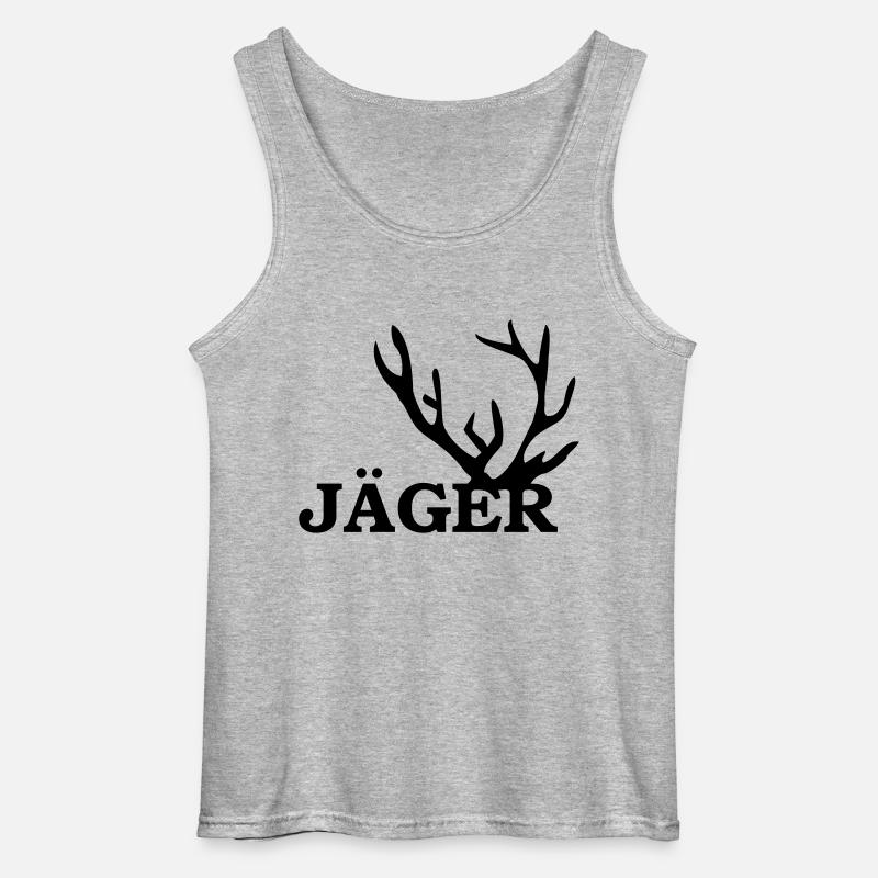 jäger - Gildan Männer Tank Top - Grau meliert