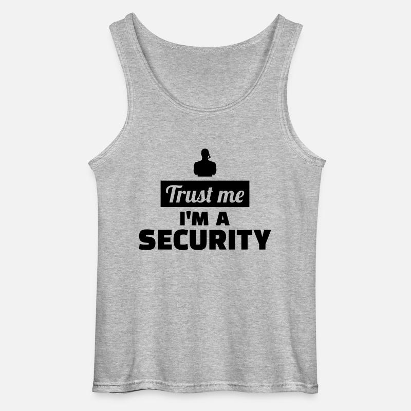 Security - Gildan Männer Tank Top - Grau meliert