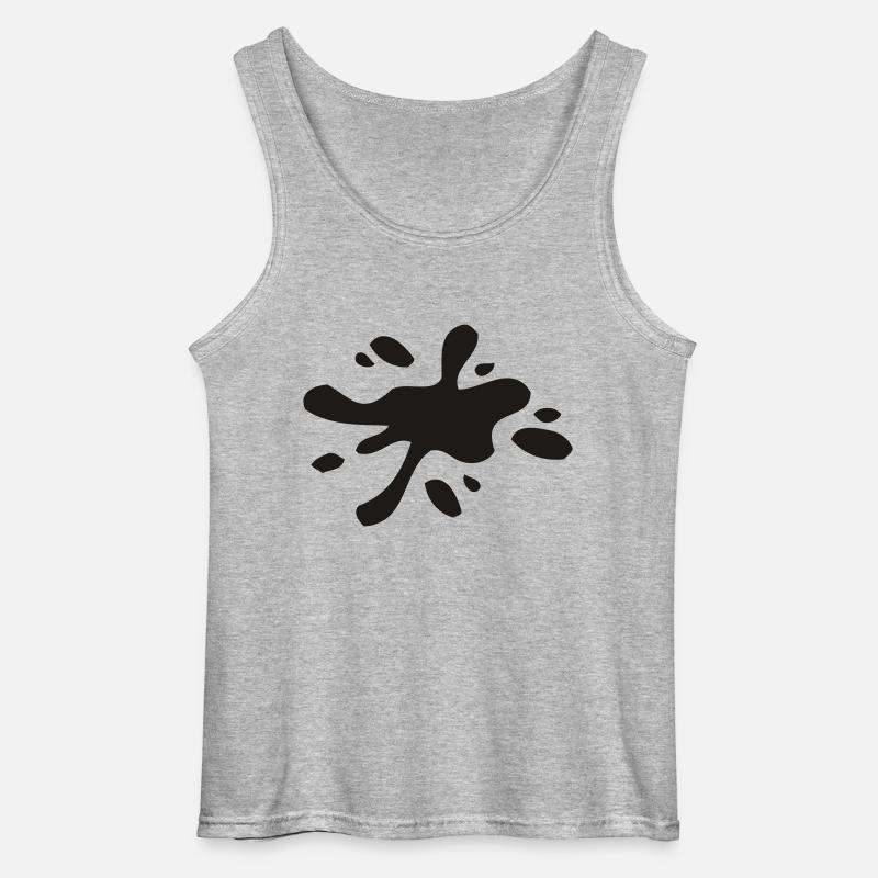 Klecks 2 - Gildan Männer Tank Top - Grau meliert