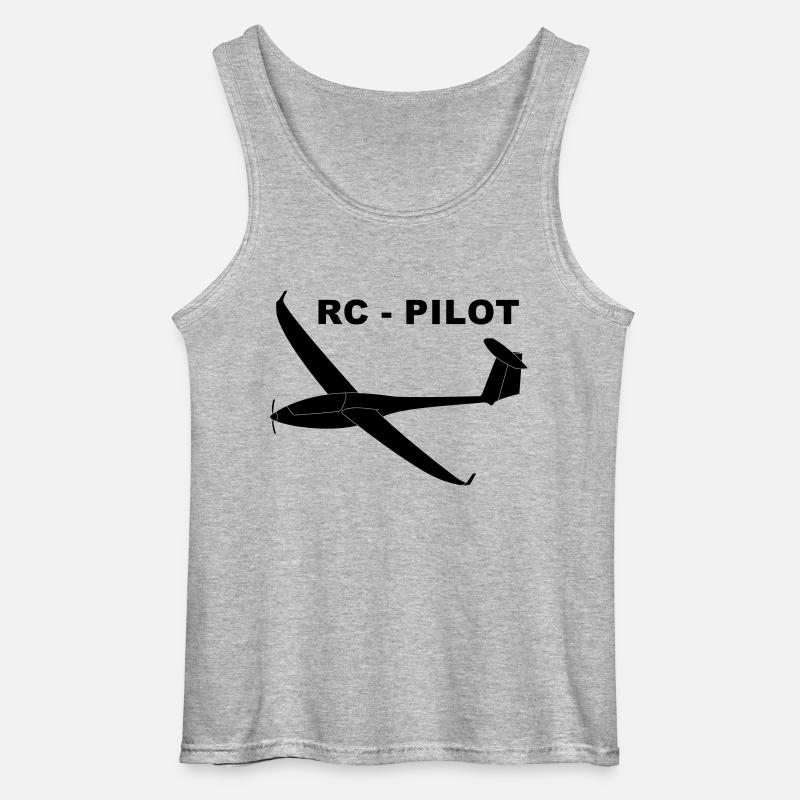 rc - pilot - Gildan Männer Tank Top - Grau meliert