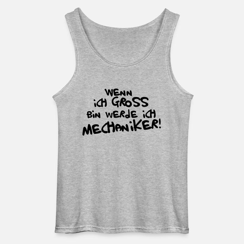 Ich werde Mechaniker! - Gildan Männer Tank Top - Grau meliert