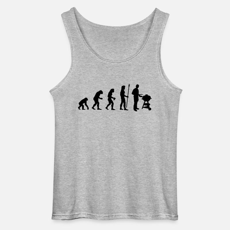 evolution_grill1 - Gildan Men’s Tank Top - sports grey