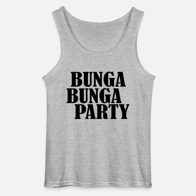 bunga bunga junggesellenabschiedsparty - Gildan Männer Tank Top - Grau meliert