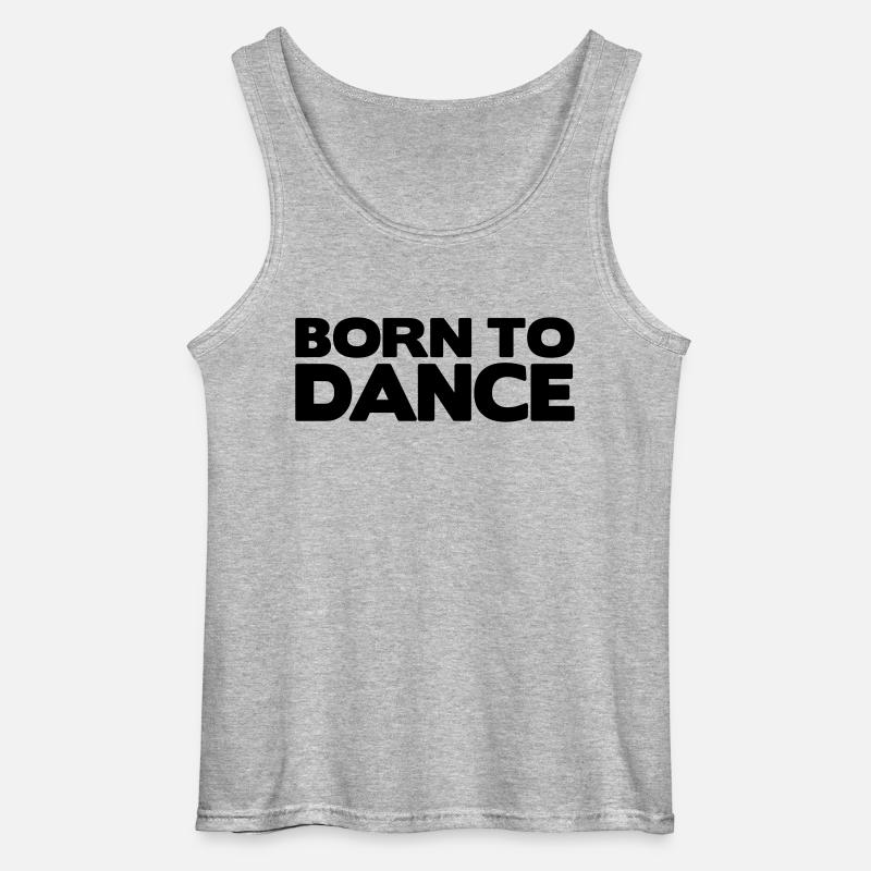 born to dance - Gildan Männer Tank Top - Grau meliert