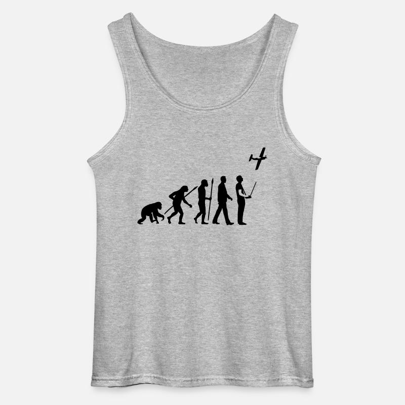 evolution_modellflieger_b_1c - Gildan Men’s Tank Top - sports grey