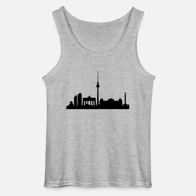 Berlin 2013 - Gildan Männer Tank Top - Grau meliert