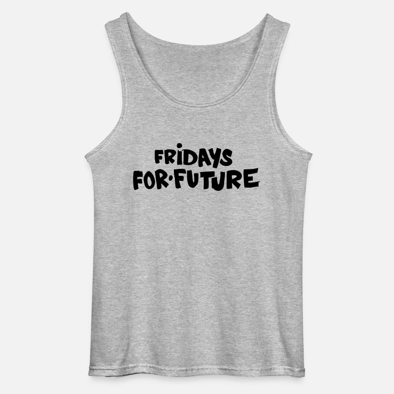 Fridays for Future - Gildan Männer Tank Top - Grau meliert