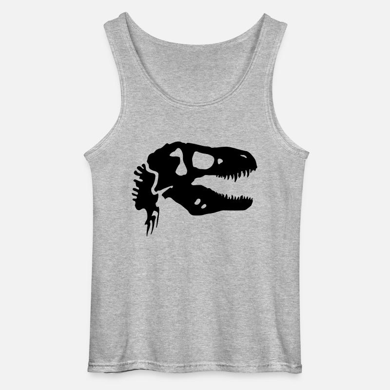 trex - Gildan Männer Tank Top - Grau meliert