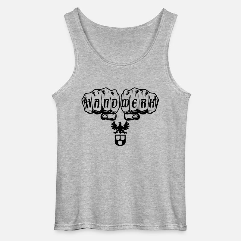Maler Zunft Faust - Gildan Männer Tank Top - Grau meliert