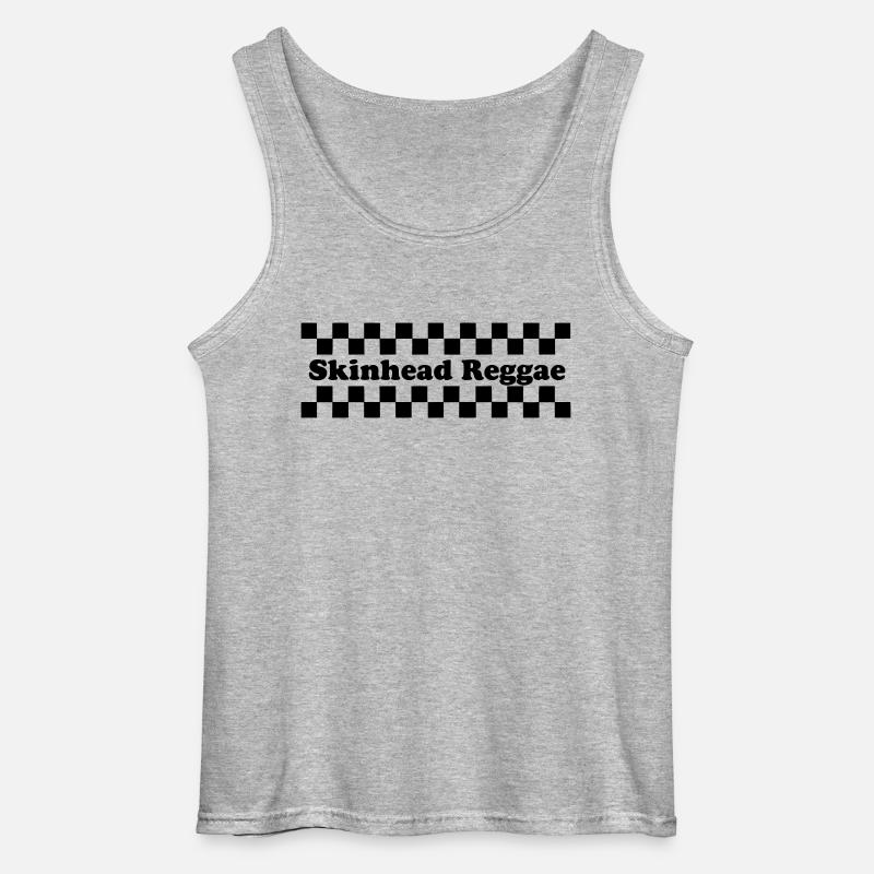 skinhead Reggae - Gildan Männer Tank Top - Grau meliert