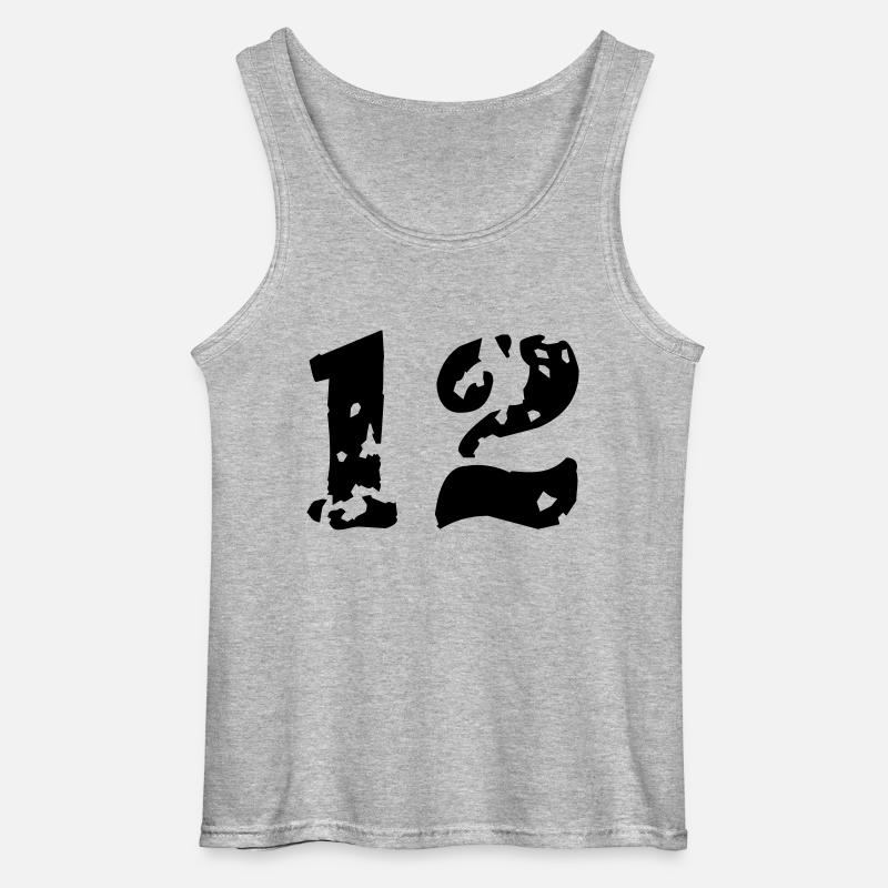 12 - Gildan Männer Tank Top - Grau meliert