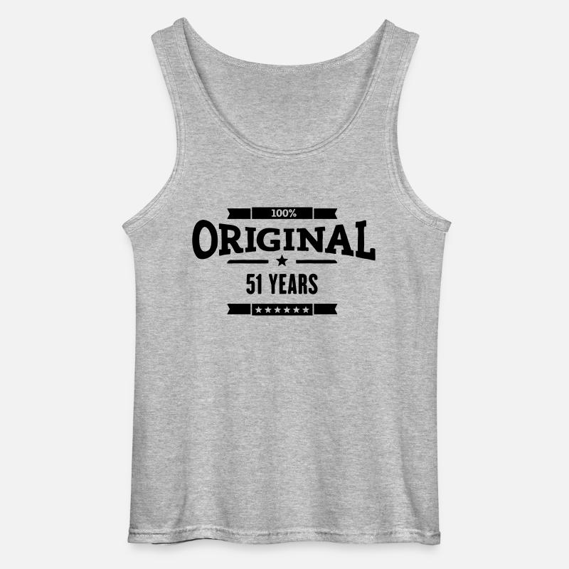 Original 51 Years - Gildan Männer Tank Top - Grau meliert