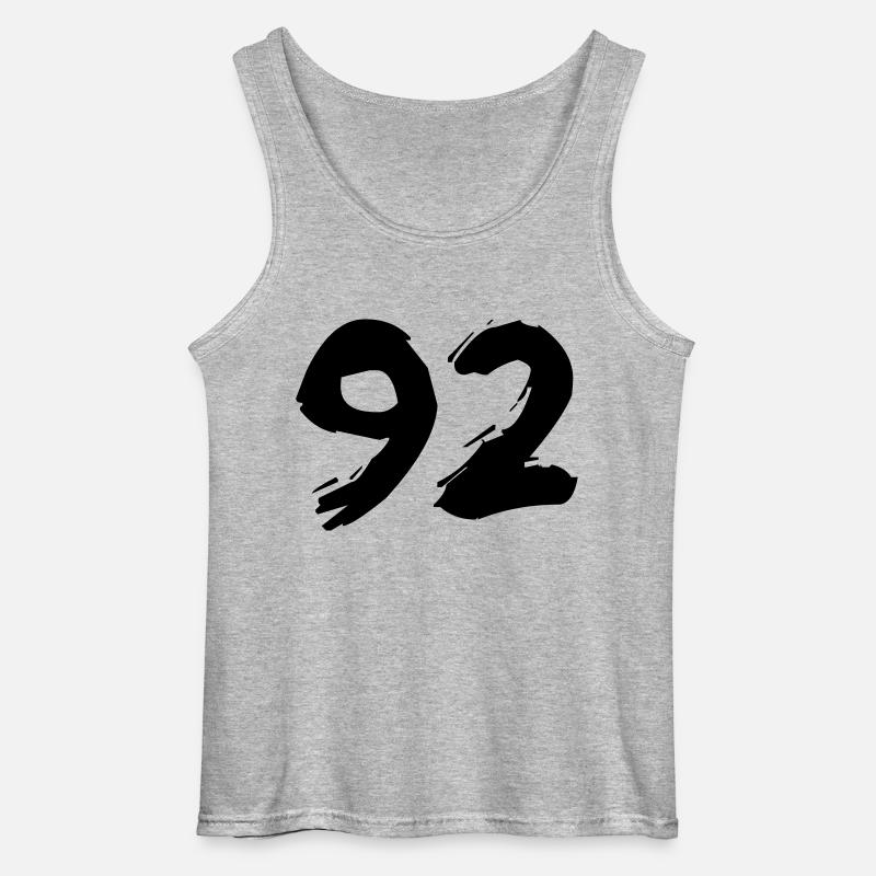 Brushed 92 - Gildan Männer Tank Top - Grau meliert