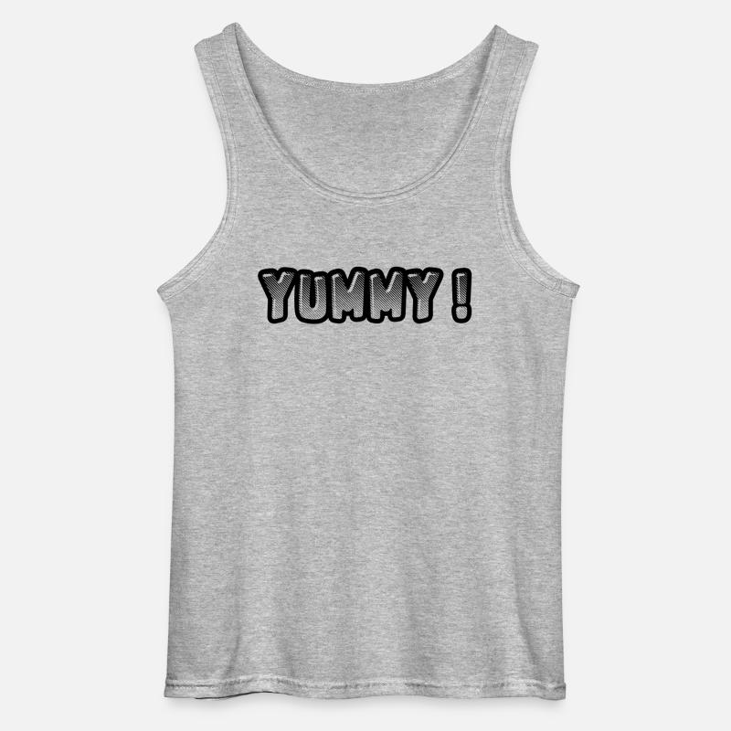 YUMMY | Tolle Geschenk Idee - Gildan Männer Tank Top - Grau meliert
