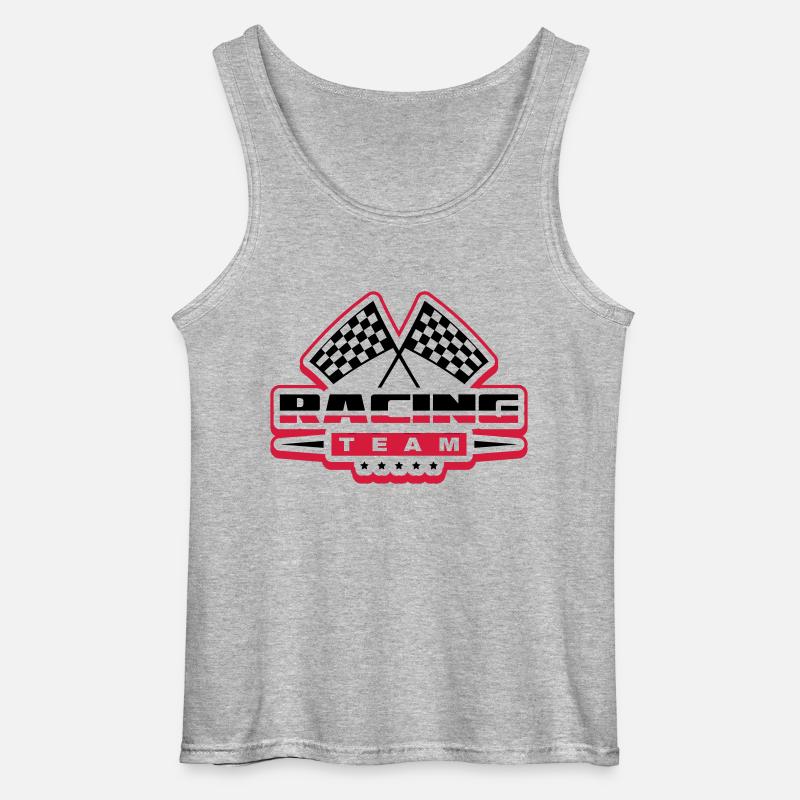 racing_team_ro2 - Gildan Männer Tank Top - Grau meliert
